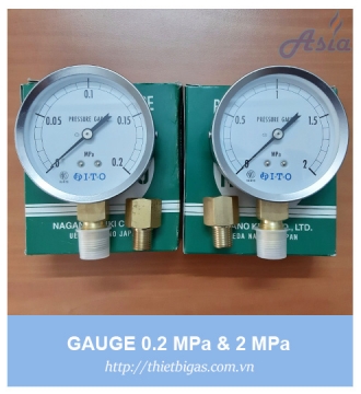 ĐỒNG HỒ ĐO ÁP SUẤT GAS 2 MPA