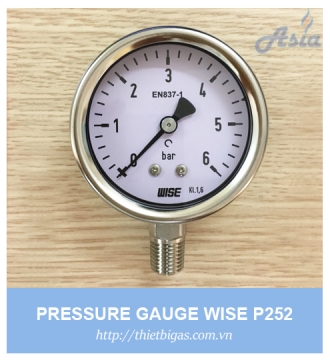 ĐỒNG HỒ ĐO ÁP SUẤT GAS P252 WISE