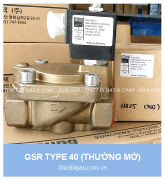 VAN ĐIỆN TỪ GSR TYPE 40, 24V, NO, DN15-DN25