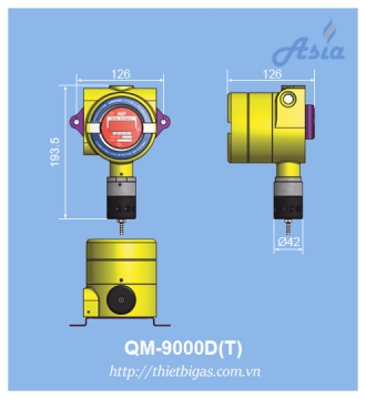 CẢM BIẾN KHÍ ĐỘC ĐO NỒNG ĐỘ QM-9000D(T)