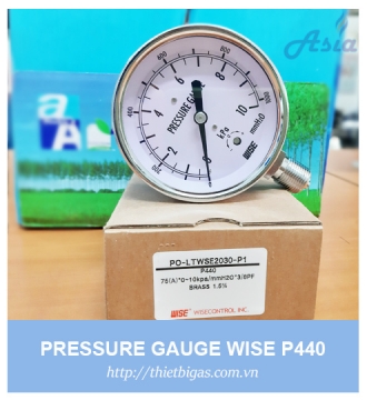 ĐỒNG HỒ ĐO ÁP SUẤT GAS P440 WISE