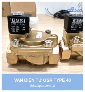 VAN ĐIỆN TỪ GSR TYPE 40, 230V, NC, DN8-DN25