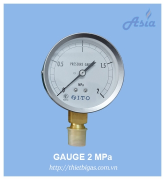 ĐỒNG HỒ ĐO ÁP SUẤT GAS 2 MPA