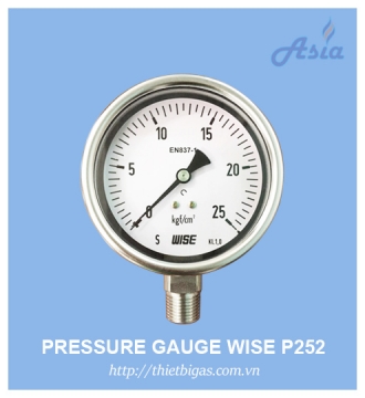 ĐỒNG HỒ ĐO ÁP SUẤT GAS P252 WISE