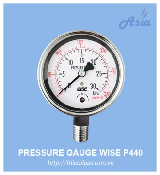 ĐỒNG HỒ ĐO ÁP SUẤT GAS P440 WISE